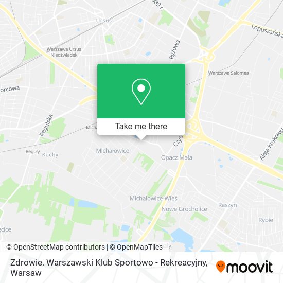 Zdrowie. Warszawski Klub Sportowo - Rekreacyjny map