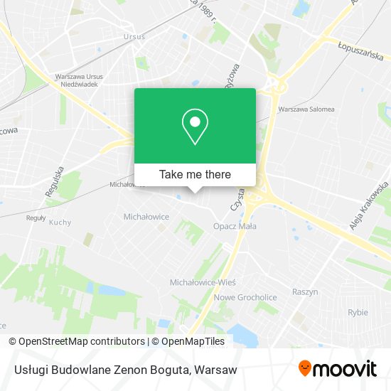 Usługi Budowlane Zenon Boguta map