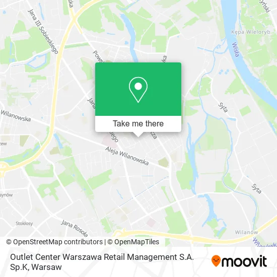 Outlet Center Warszawa Retail Management S.A. Sp.K map