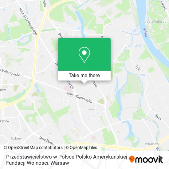 Карта Przedstawicielstwo w Polsce Polsko Amerykanskiej Fundacji Wolnosci