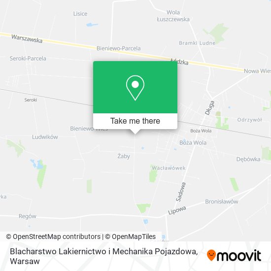 Blacharstwo Lakiernictwo i Mechanika Pojazdowa map