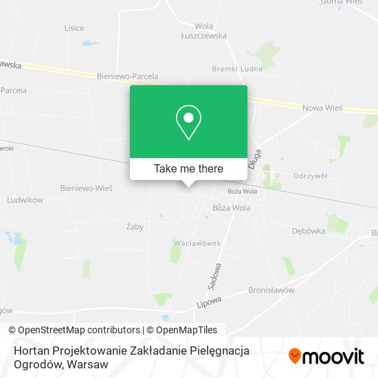 Hortan Projektowanie Zakładanie Pielęgnacja Ogrodów map