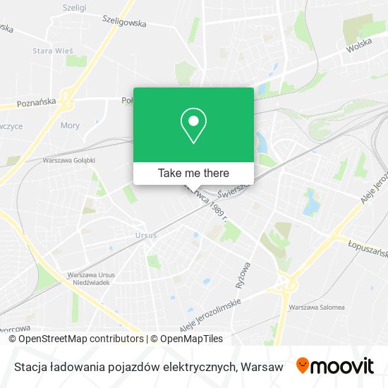 Карта Stacja ładowania pojazdów elektrycznych