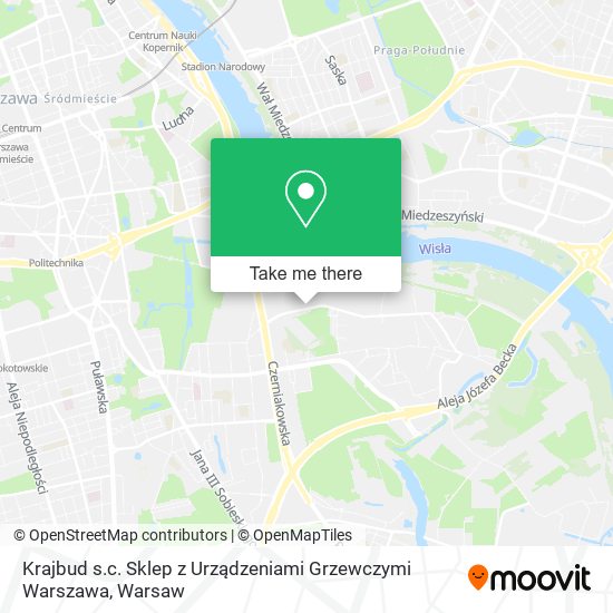 Карта Krajbud s.c. Sklep z Urządzeniami Grzewczymi Warszawa