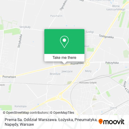 Карта Prema Sa. Oddział Warszawa. Łożyska, Pneumatyka, Napędy