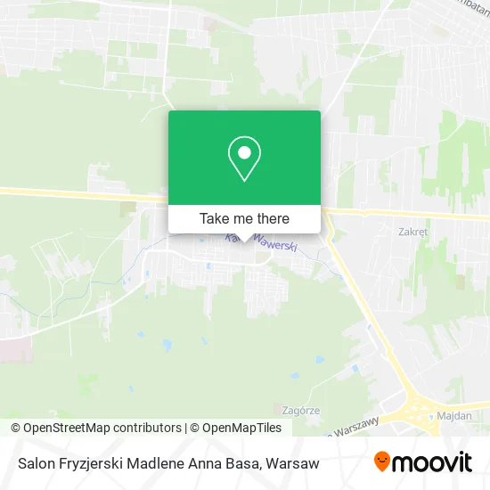 Salon Fryzjerski Madlene Anna Basa map