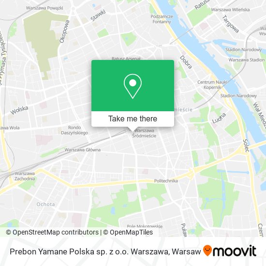 Prebon Yamane Polska sp. z o.o. Warszawa map