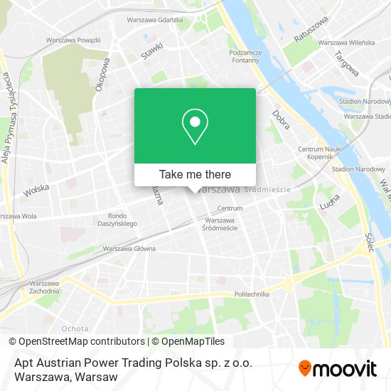 Apt Austrian Power Trading Polska sp. z o.o. Warszawa map