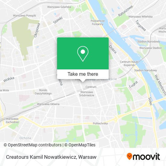 Creatours Kamil Nowatkiewicz map