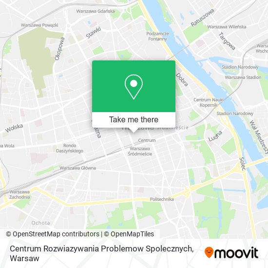 Карта Centrum Rozwiazywania Problemow Spolecznych