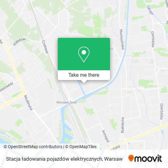 Карта Stacja ładowania pojazdów elektrycznych