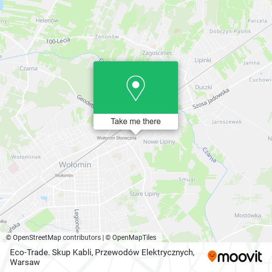 Eco-Trade. Skup Kabli, Przewodów Elektrycznych map