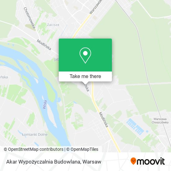 Akar Wypożyczalnia Budowlana map