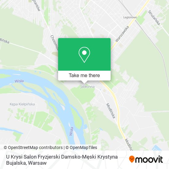 U Krysi Salon Fryzjerski Damsko-Męski Krystyna Bujalska map