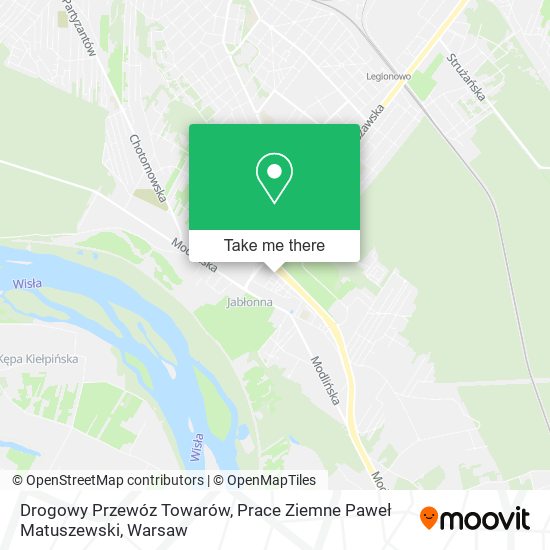 Drogowy Przewóz Towarów, Prace Ziemne Paweł Matuszewski map