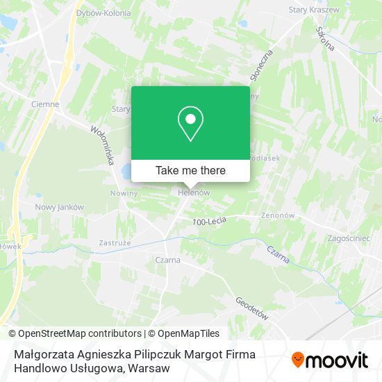 Małgorzata Agnieszka Pilipczuk Margot Firma Handlowo Usługowa map