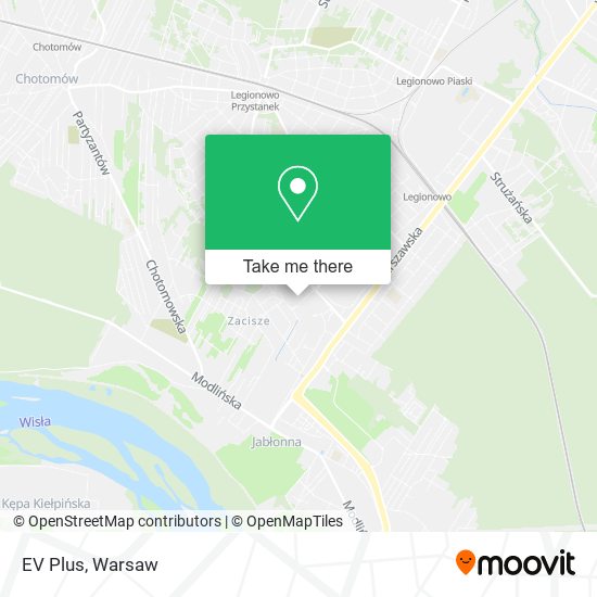 EV Plus map