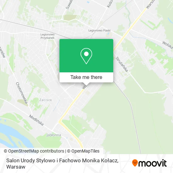 Карта Salon Urody Stylowo i Fachowo Monika Kołacz