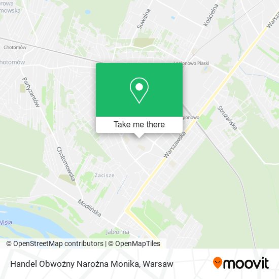 Handel Obwoźny Narożna Monika map