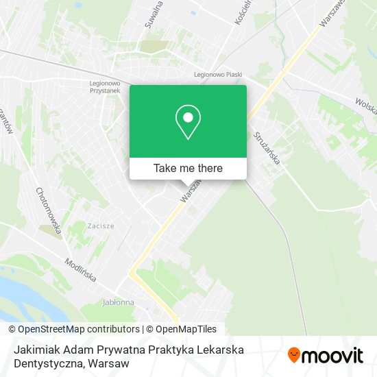 Jakimiak Adam Prywatna Praktyka Lekarska Dentystyczna map