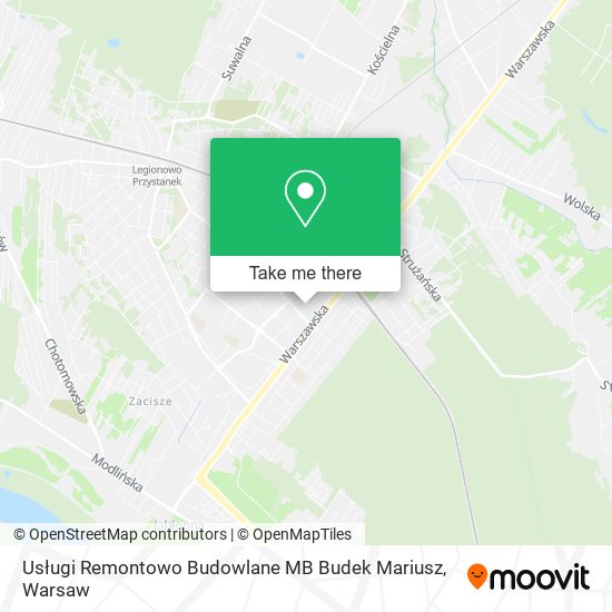 Usługi Remontowo Budowlane MB Budek Mariusz map