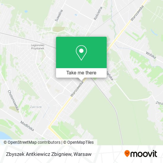 Zbyszek Antkiewicz Zbigniew map