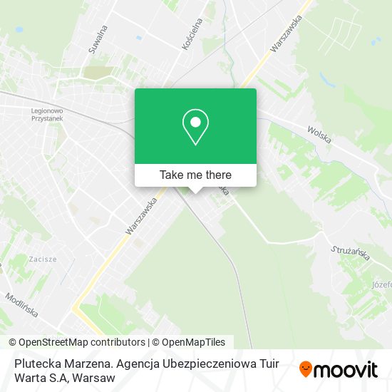 Plutecka Marzena. Agencja Ubezpieczeniowa Tuir Warta S.A map