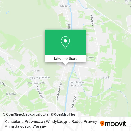 Карта Kancelaria Prawnicza i Windykacyjna Radca Prawny Anna Sawczuk