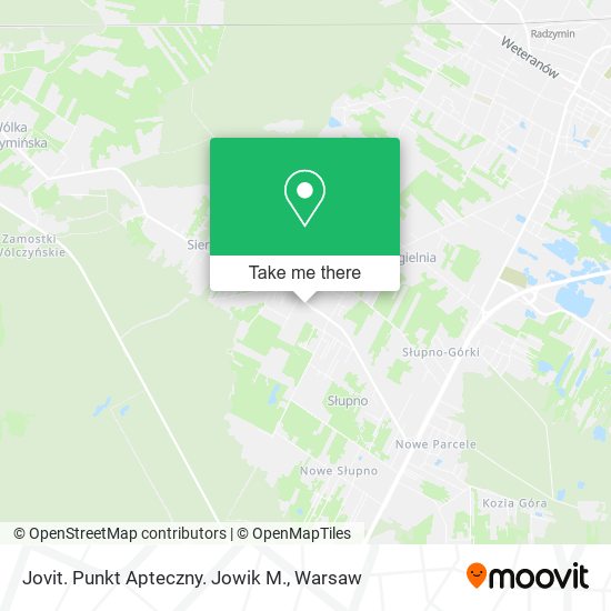 Jovit. Punkt Apteczny. Jowik M. map