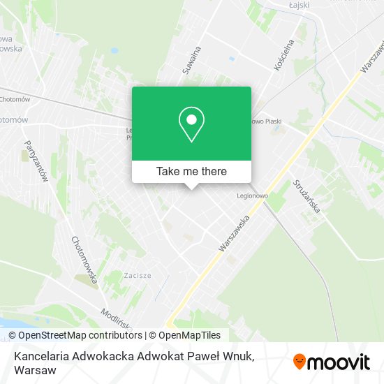 Kancelaria Adwokacka Adwokat Paweł Wnuk map