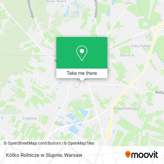 Kółko Rolnicze w Slupnie map