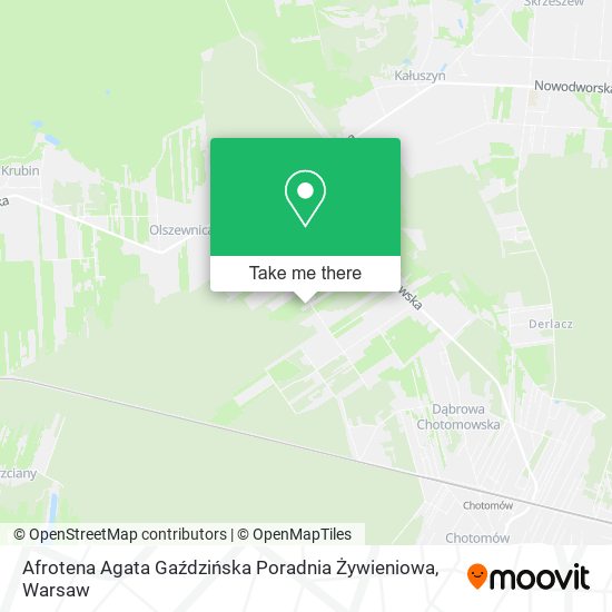 Afrotena Agata Gaździńska Poradnia Żywieniowa map