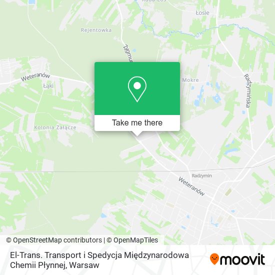 El-Trans. Transport i Spedycja Międzynarodowa Chemii Płynnej map