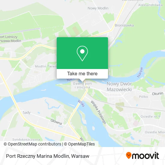 Карта Port Rzeczny Marina Modlin