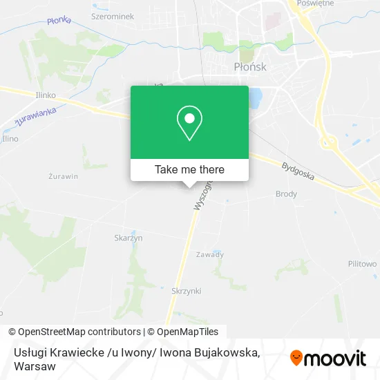 Usługi Krawiecke /u Iwony/ Iwona Bujakowska map