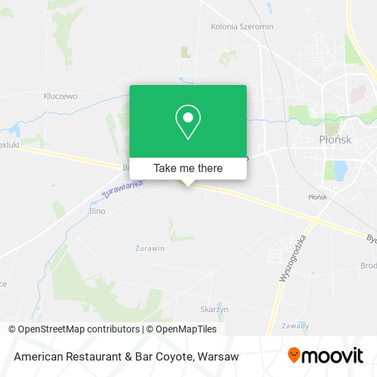 American Restaurant & Bar Coyote map