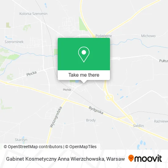 Карта Gabinet Kosmetyczny Anna Wierzchowska