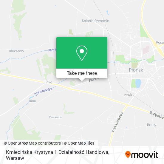 Kmiecińska Krystyna 1 Działalność Handlowa map