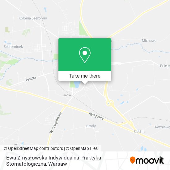 Ewa Zmysłowska Indywidualna Praktyka Stomatologiczna map