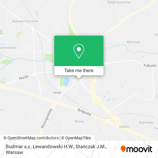 Budmar s.c. Lewandowski H.W., Stańczak J.M. map