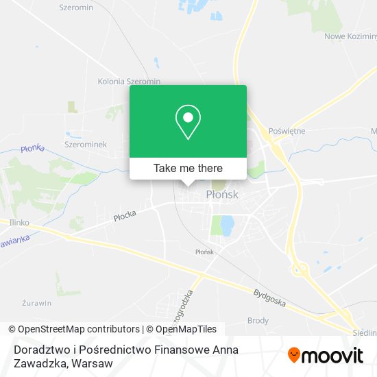 Doradztwo i Pośrednictwo Finansowe Anna Zawadzka map