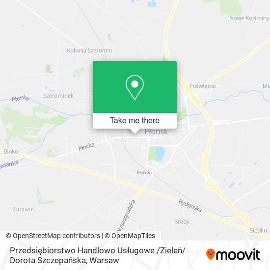 Przedsiębiorstwo Handlowo Usługowe /Zieleń/ Dorota Szczepańska map