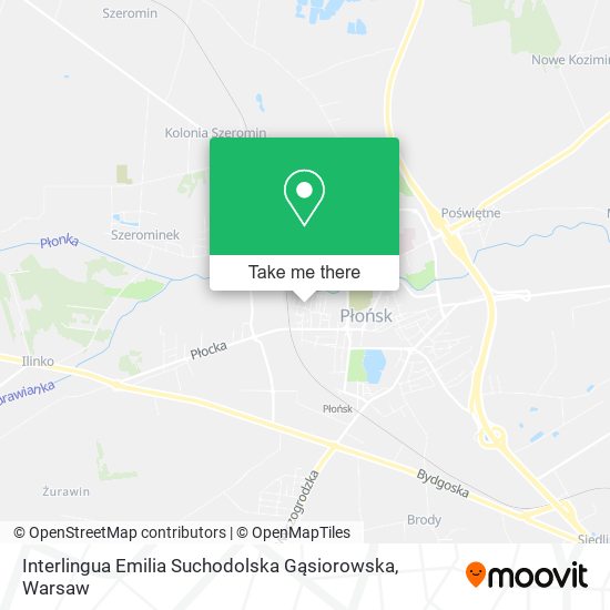 Interlingua Emilia Suchodolska Gąsiorowska map