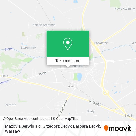 Mazovia Serwis s.c. Grzegorz Decyk Barbara Decyk map