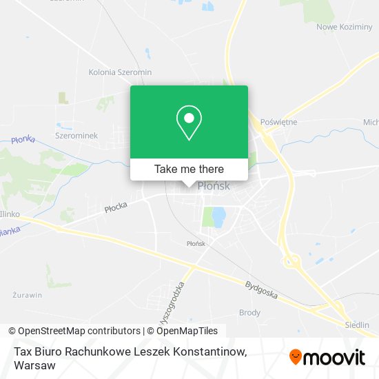 Карта Tax Biuro Rachunkowe Leszek Konstantinow