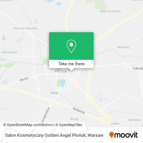 Карта Salon Kosmetyczny Golden Angel Płońsk