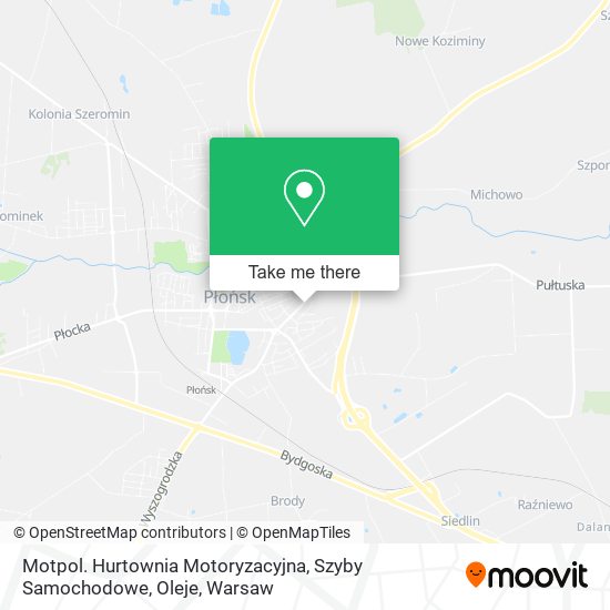 Motpol. Hurtownia Motoryzacyjna, Szyby Samochodowe, Oleje map