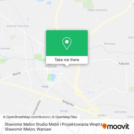 Sławomir Melon Studio Mebli i Projektowania Wnętrz Sławomir Melon map