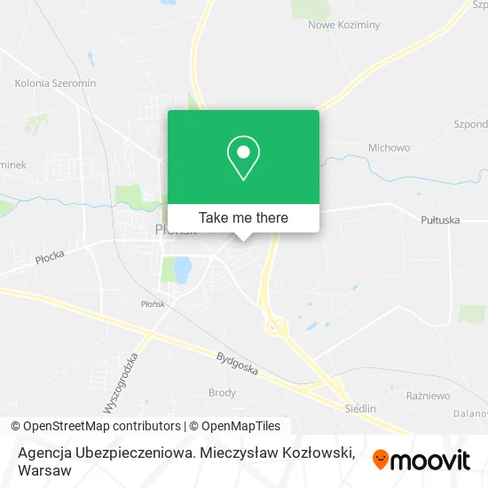 Agencja Ubezpieczeniowa. Mieczysław Kozłowski map