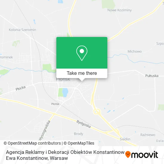 Agencja Reklamy i Dekoracji Obiektów Konstantinow Ewa Konstantinow map
